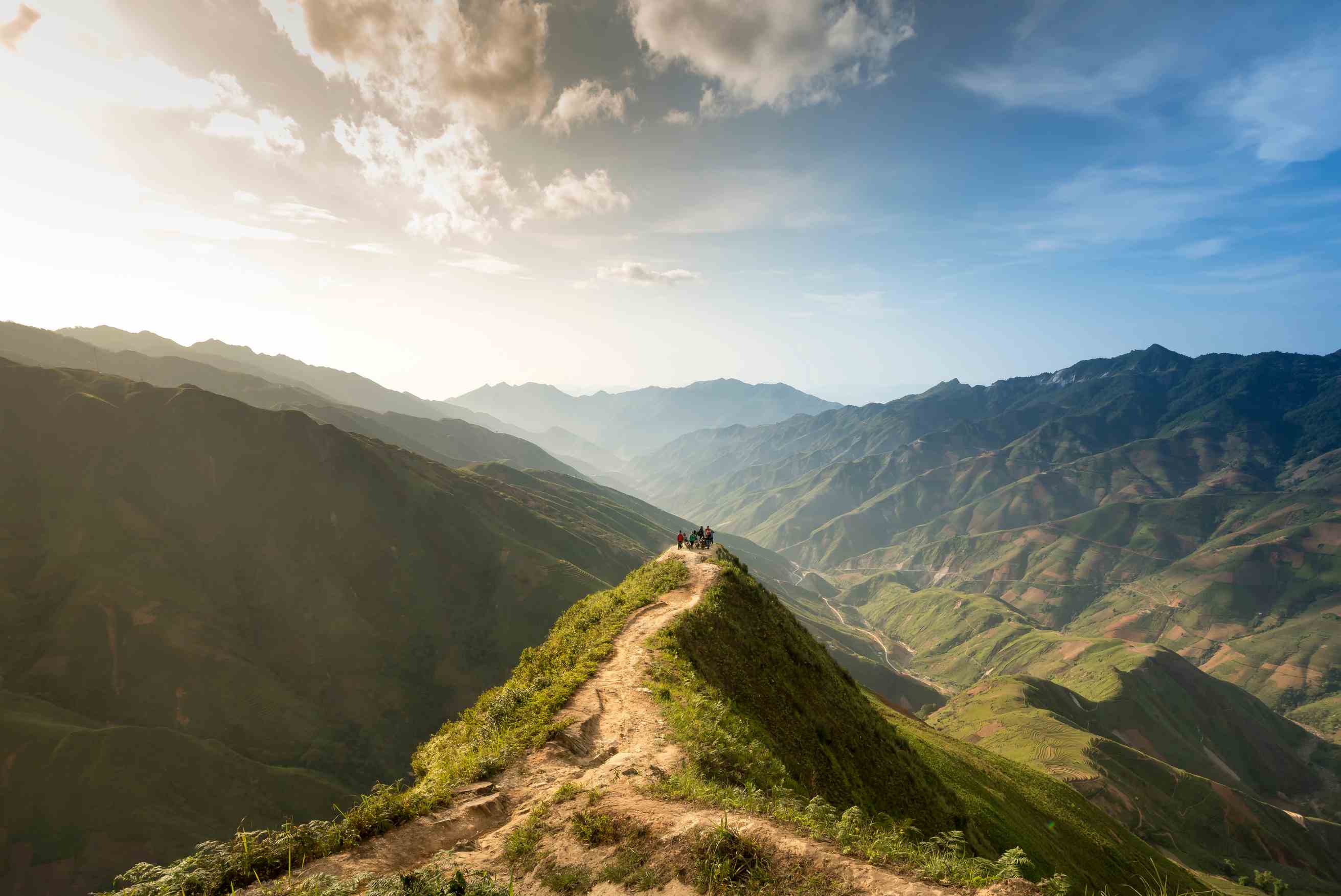 montañas al amanecer