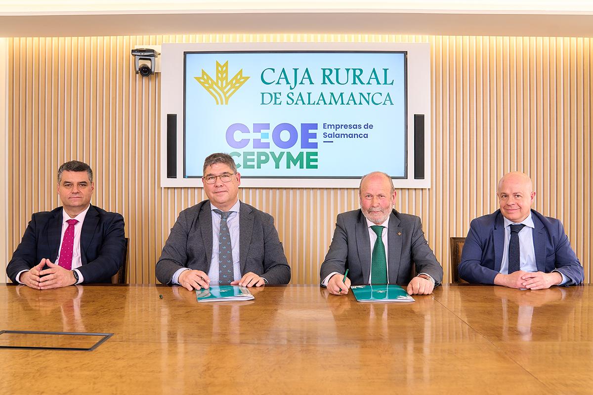 Caja Rural de Salamanca y CEOE CEPYME renuevan su colaboración en beneficio de las empresas salmantinas 