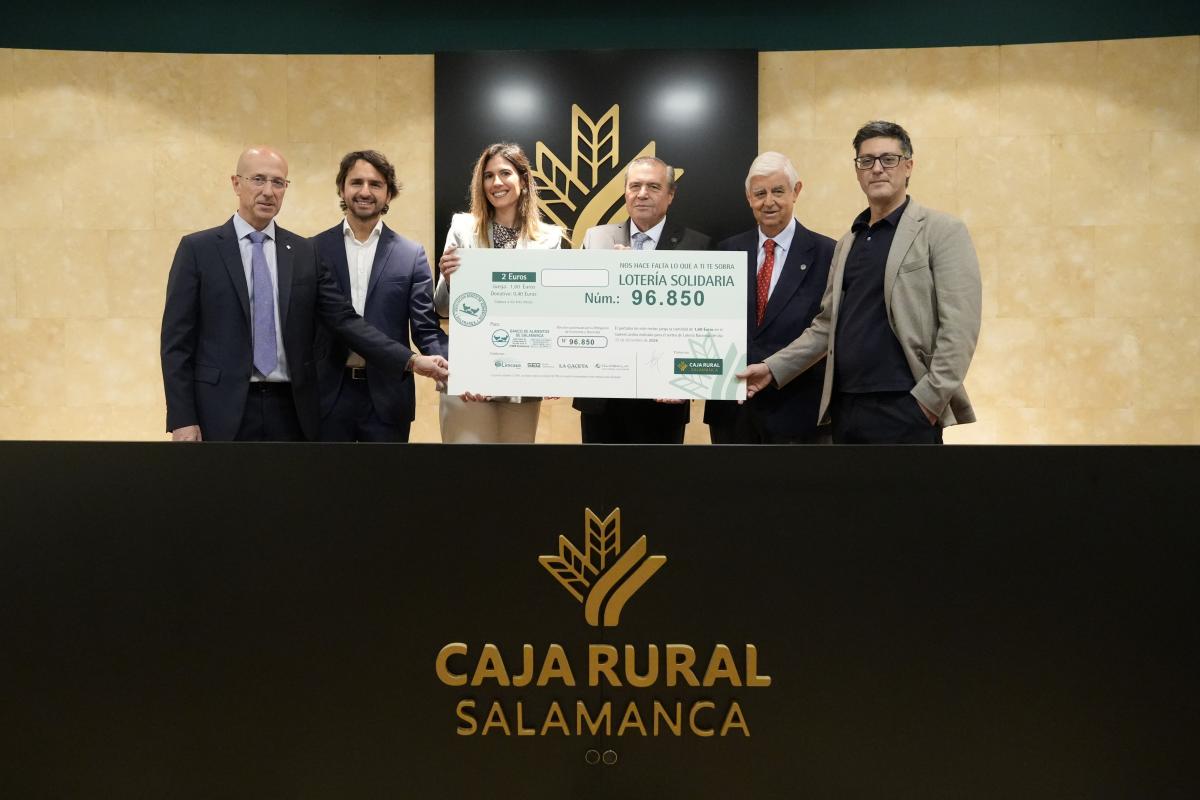 Caja Rural de Salamanca respalda un año más la Lotería Solidaria del Banco de Alimentos